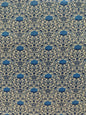 Batiste de coton imprimée Art Nouveau bleu turquoise marine
